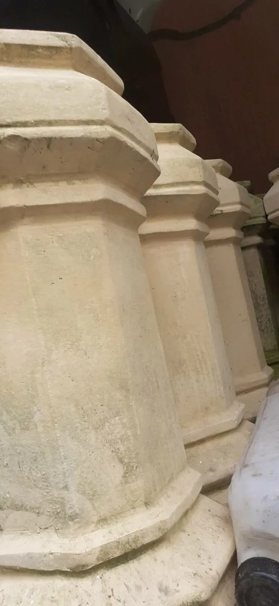 Bangor slates chimney pots floor ridge roof tiles - Image 1