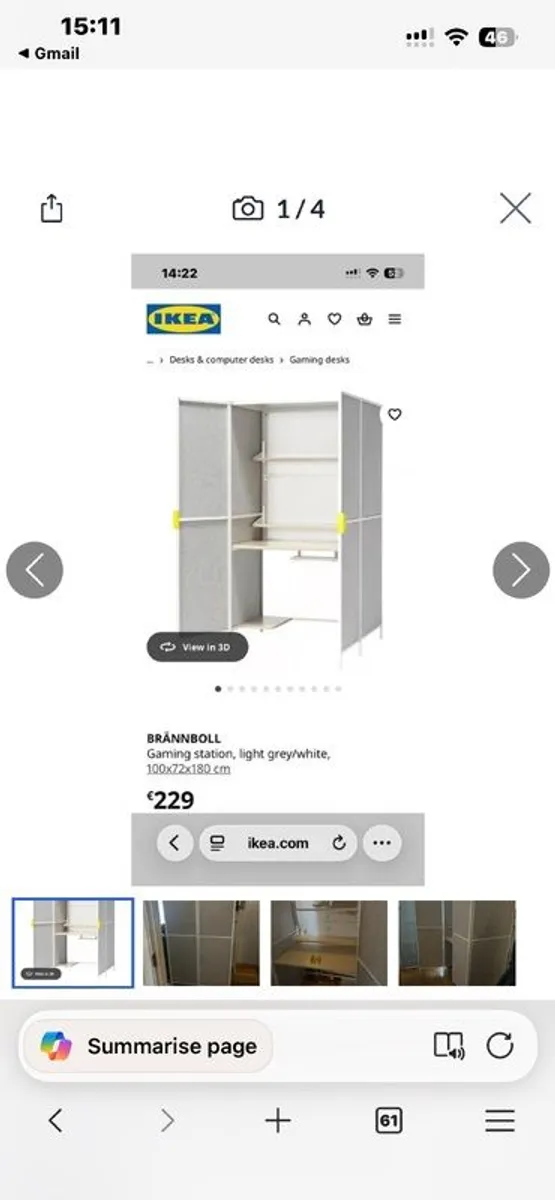 Ikea gaming station (incl desk) - Image 3