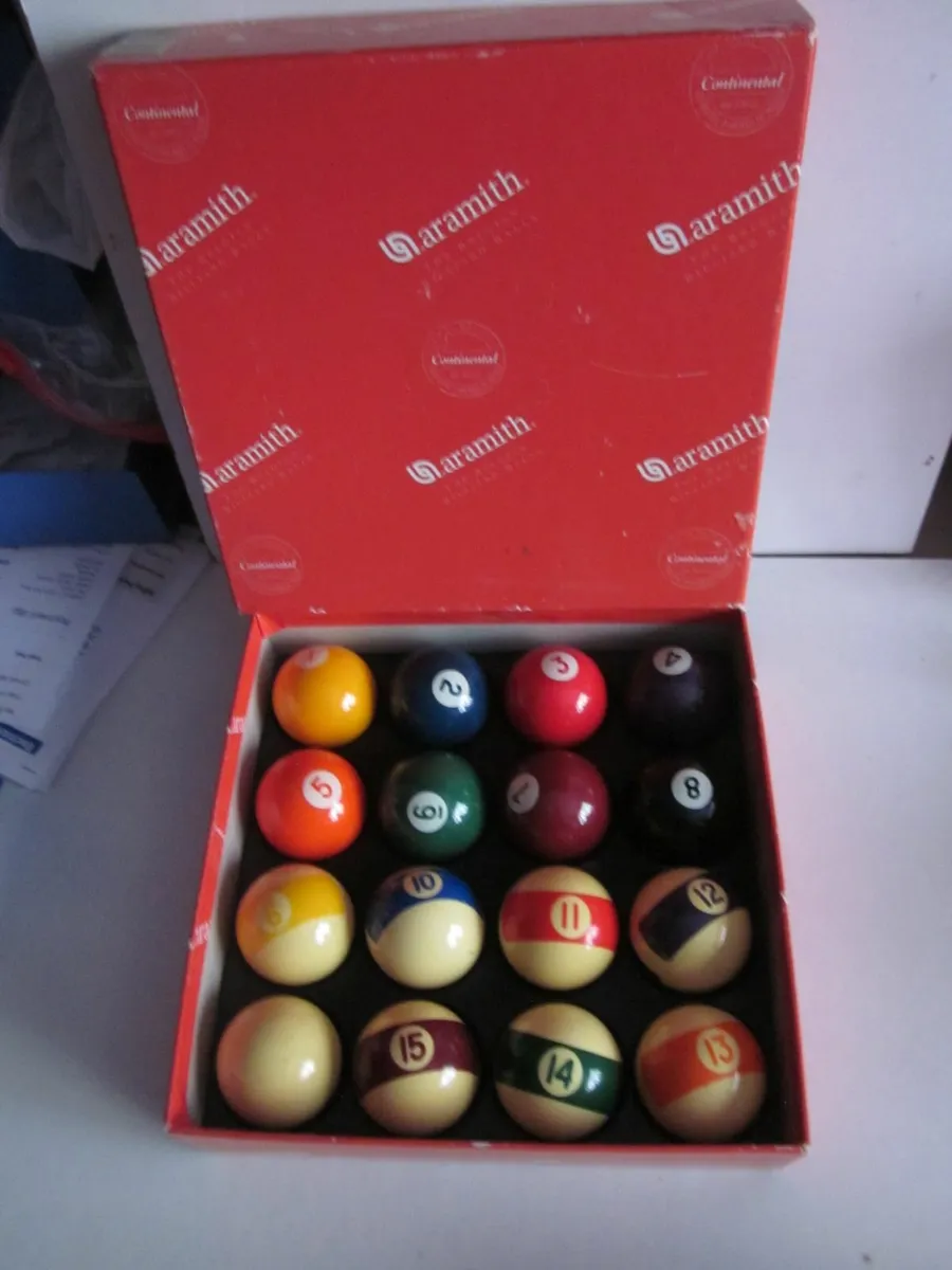Aramith Continental Billiard Pool Ball Set 1 7/8" - Image 1