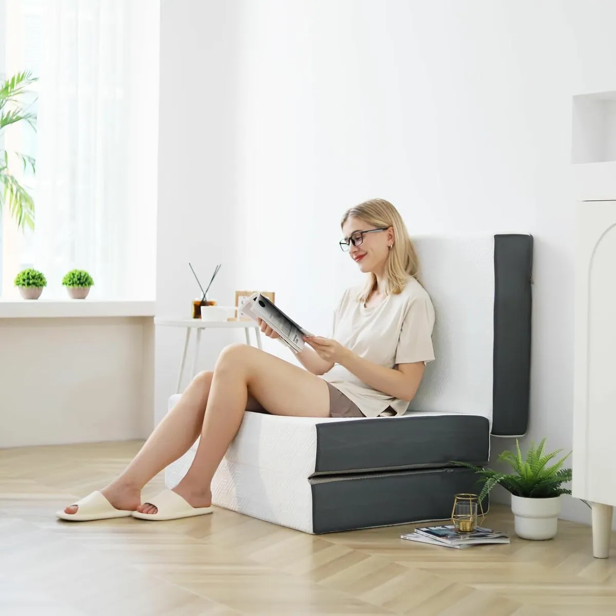 Folding Mattress Double Size with Storage Bag - Image 2