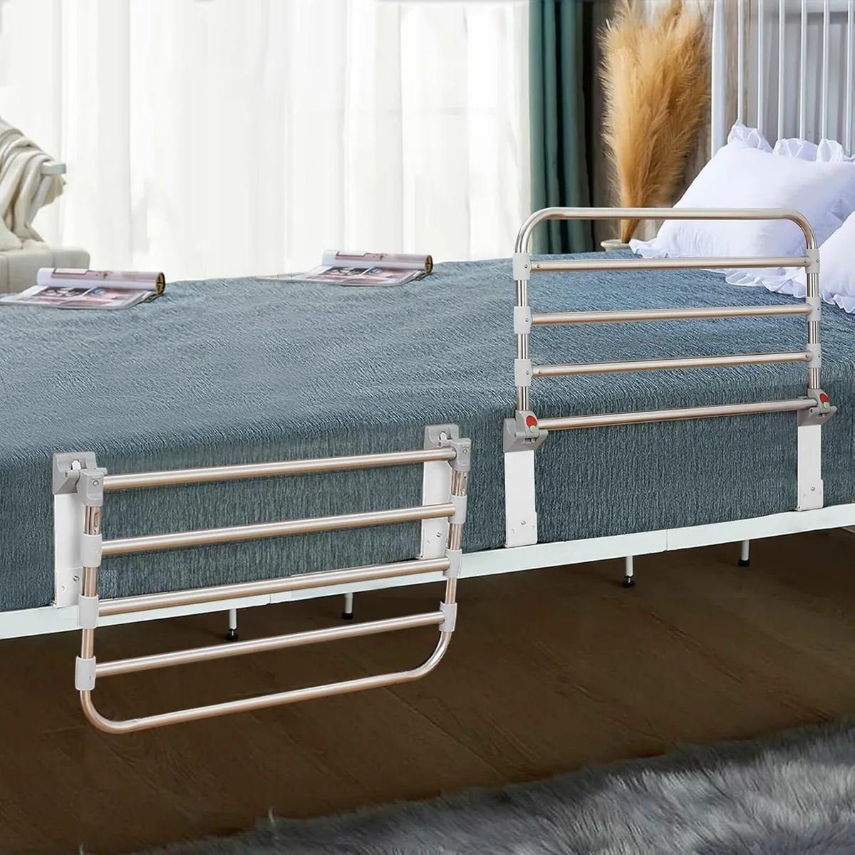 Bed Rails for Elderly Adults Safety Folding Adult - Image 2