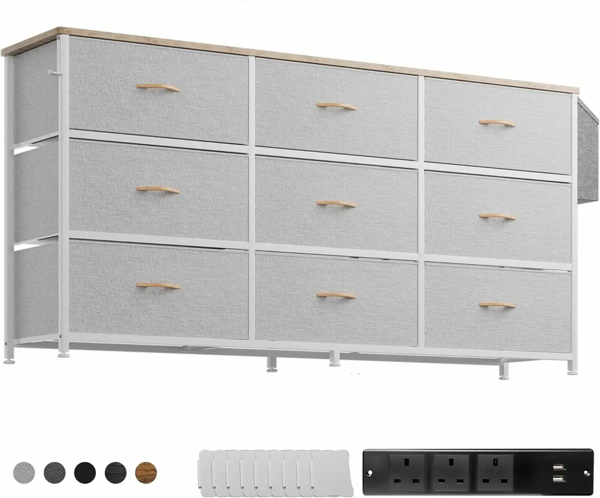 Fabric Chest of Drawers - Large TV Stand for - Image 1