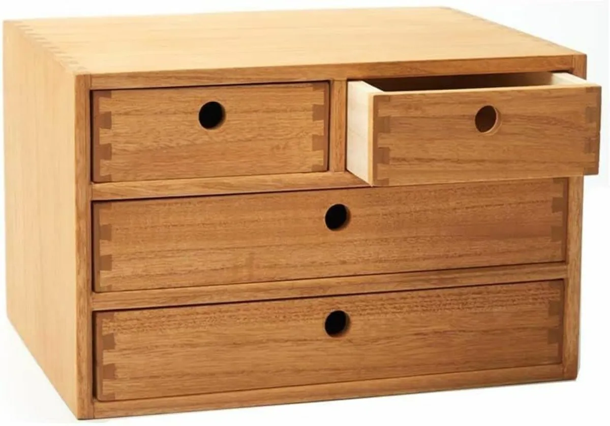 KIGIREN Wood Desktop Organizers with Drawers Home - Image 1