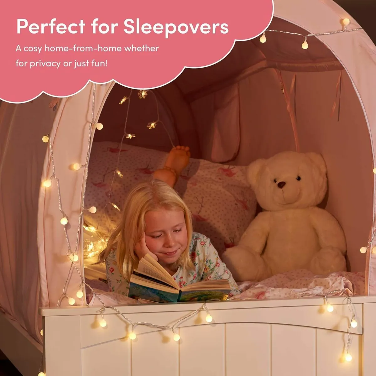 Pod Bed Canopy – Pink (Double Size) Premium - Image 4