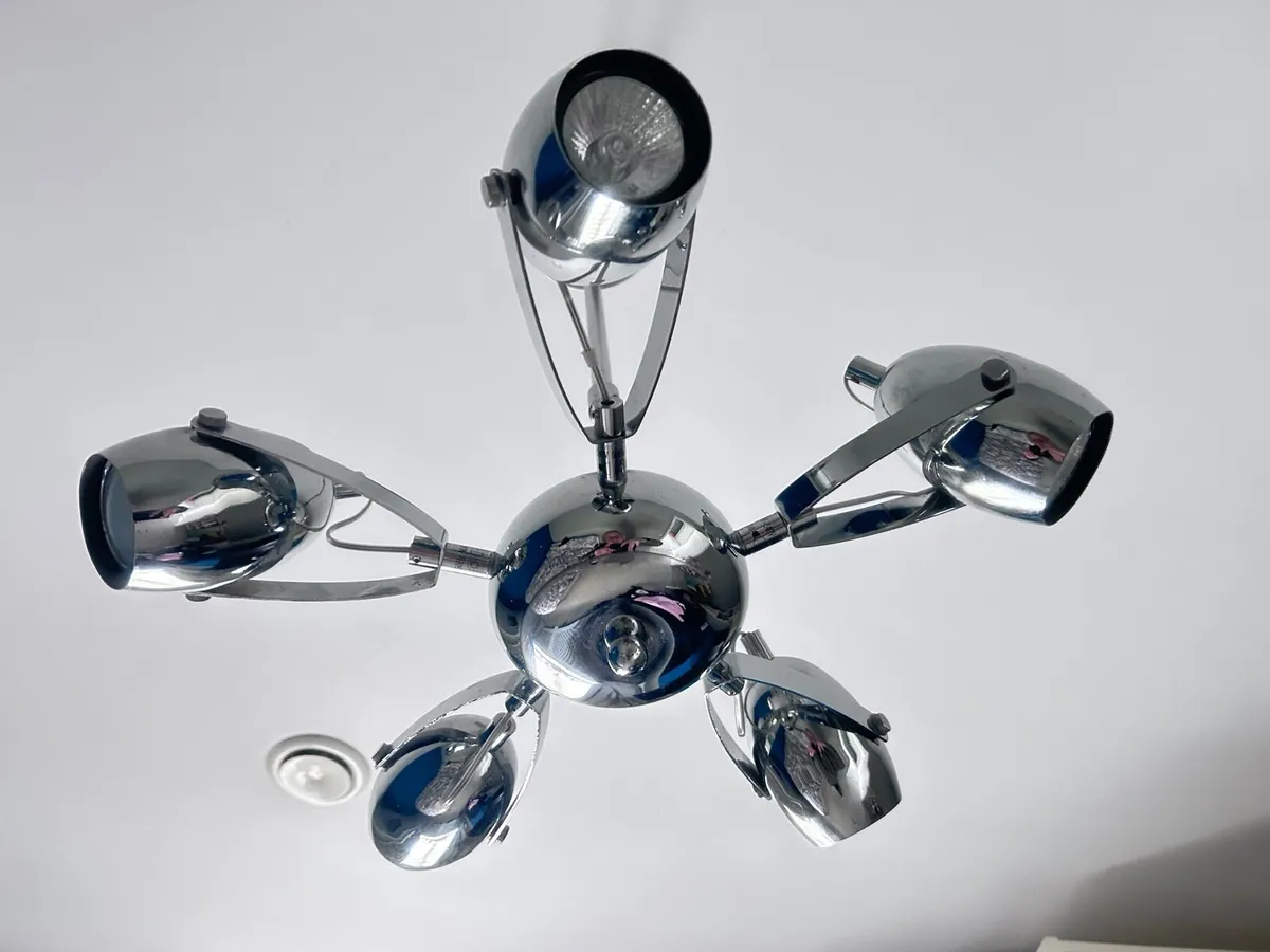 Modern Chrome Lamps –Wall  & Ceiling - Image 2