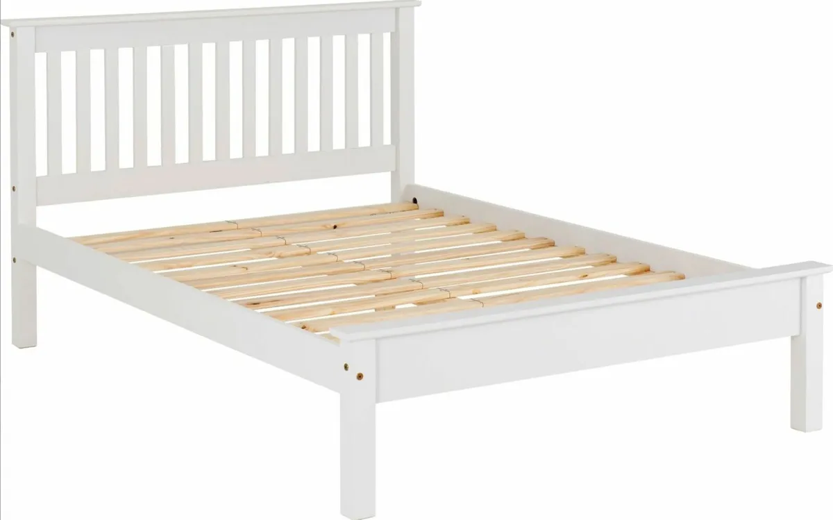 NEW MONACO 4FT6 LOW END BED FRAME @ CJM