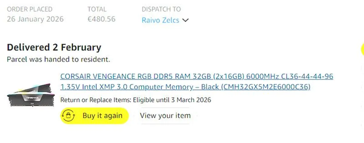 Corsair Vengeance RGB DDR5 RAM  32GB Brand New - Image 4