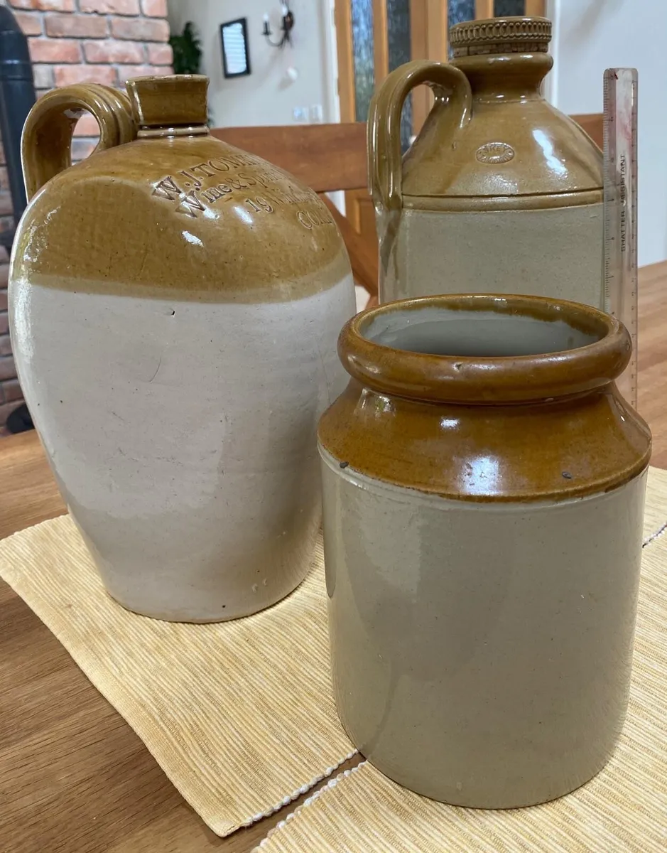 Antique Flagon Stoneware - Image 1