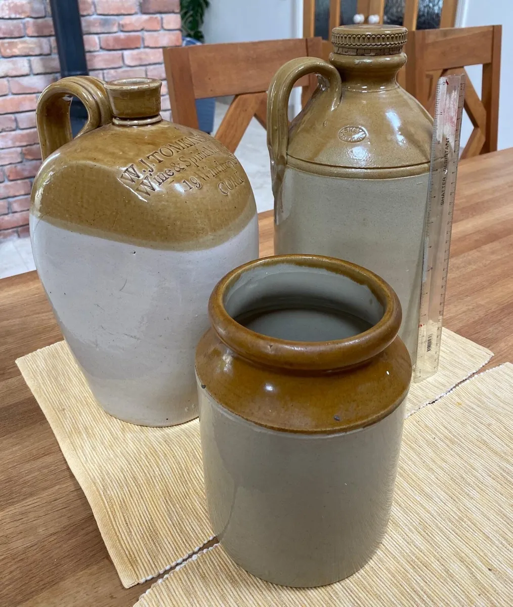 Antique Flagon Stoneware - Image 2