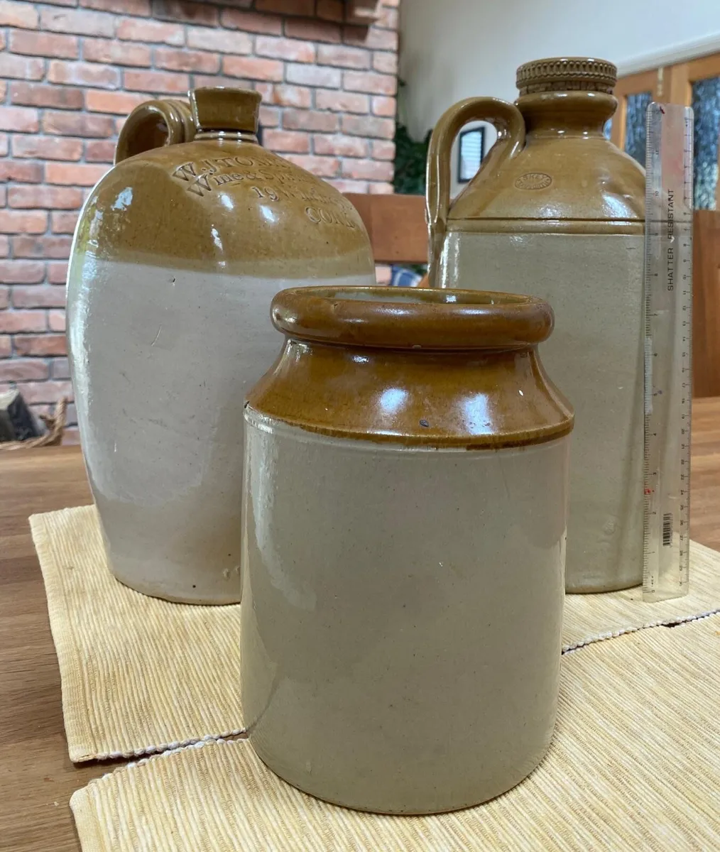 Antique Flagon Stoneware - Image 3