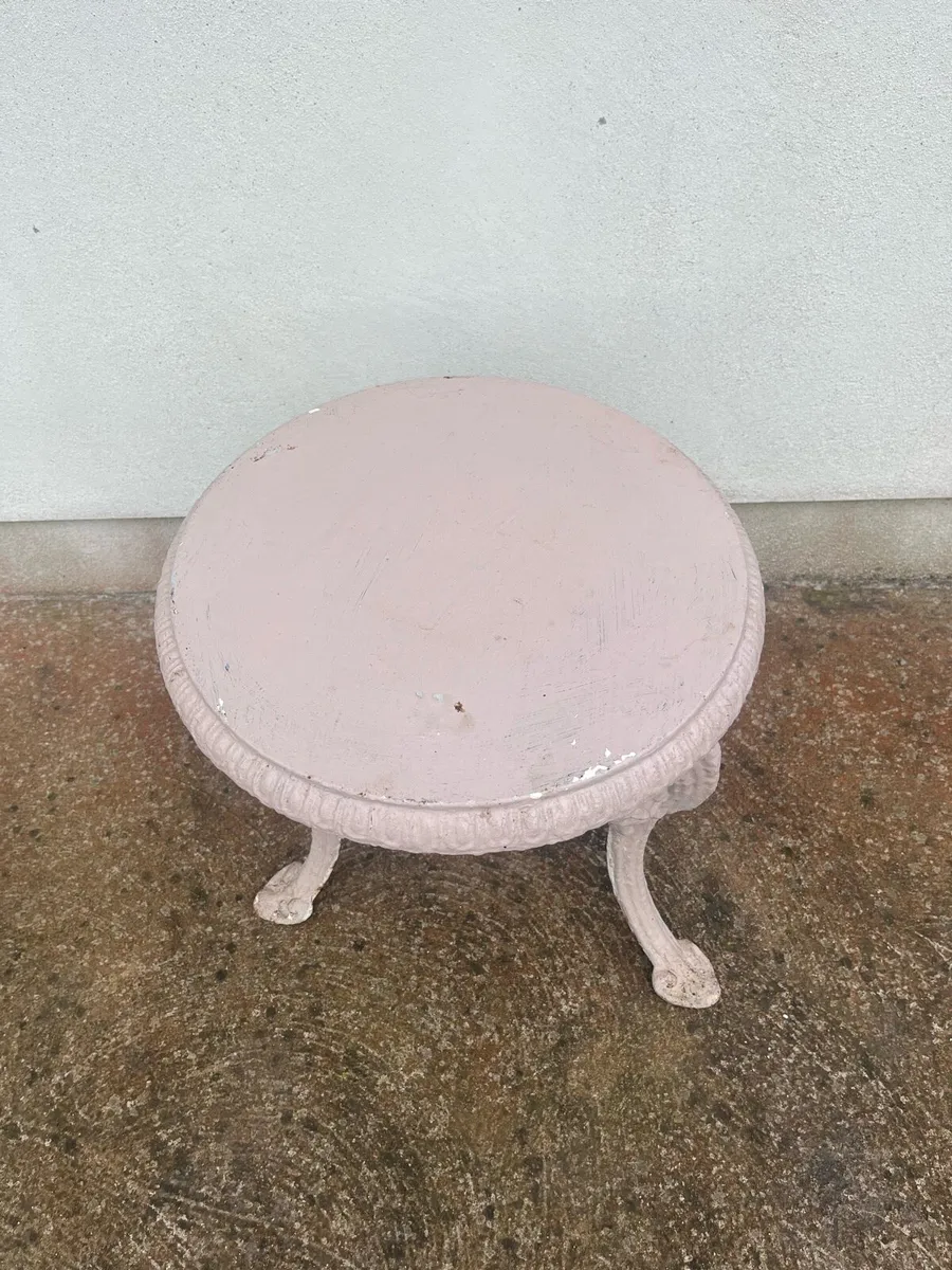 Antique Cast Iron Table - Image 3