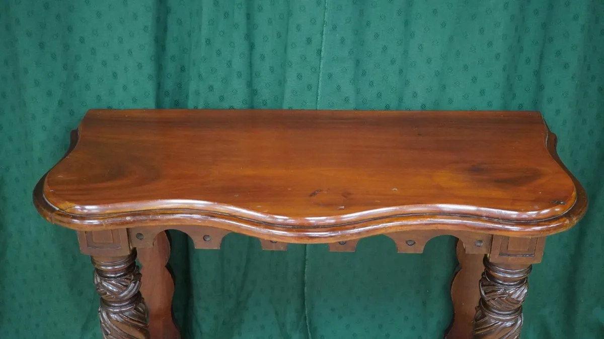 Carved Mahogany Hall Console - Image 4