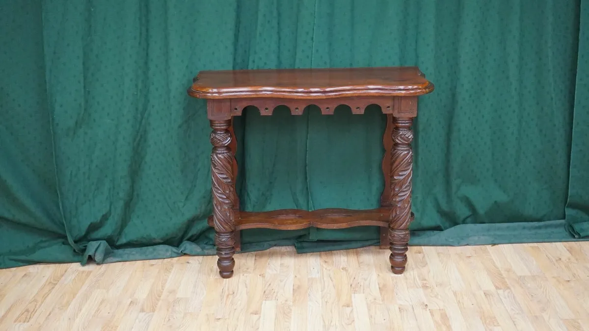 Carved Mahogany Hall Console - Image 1