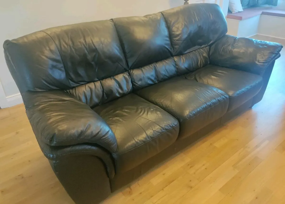 Leather 3+2 Seater Couches - Image 1