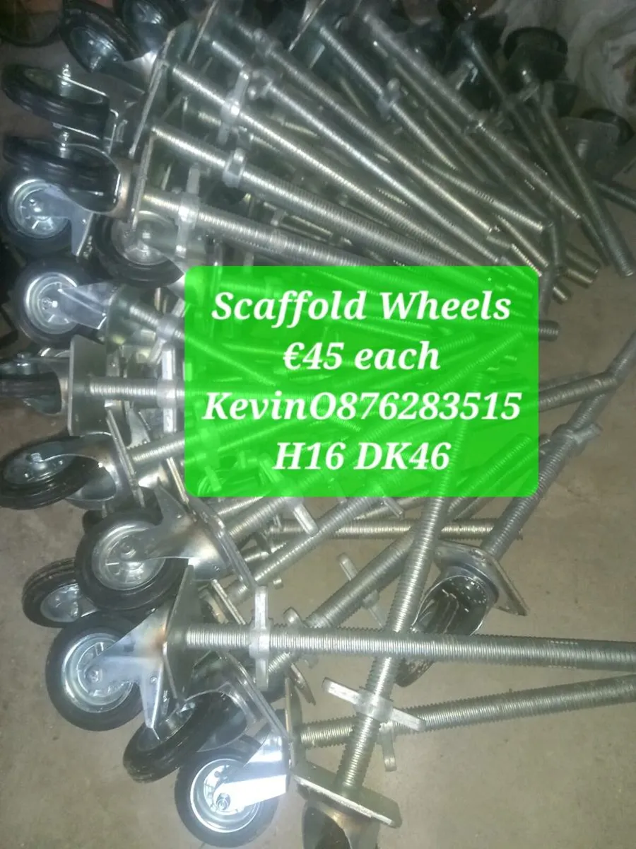 Scaffold Wheels (new)45euro each - Image 4