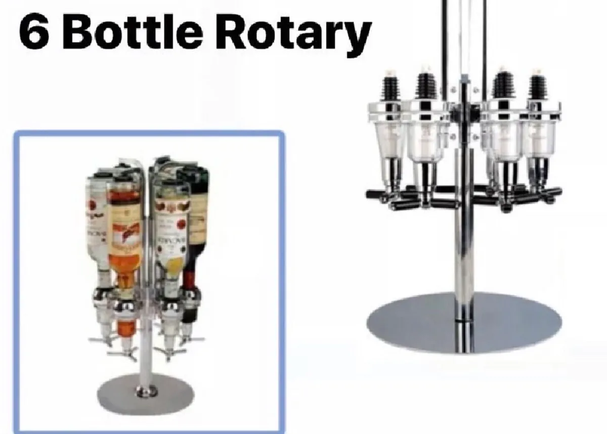 4 Bottle Rotary Home Bar Drinks Optic Dispenser - Image 2
