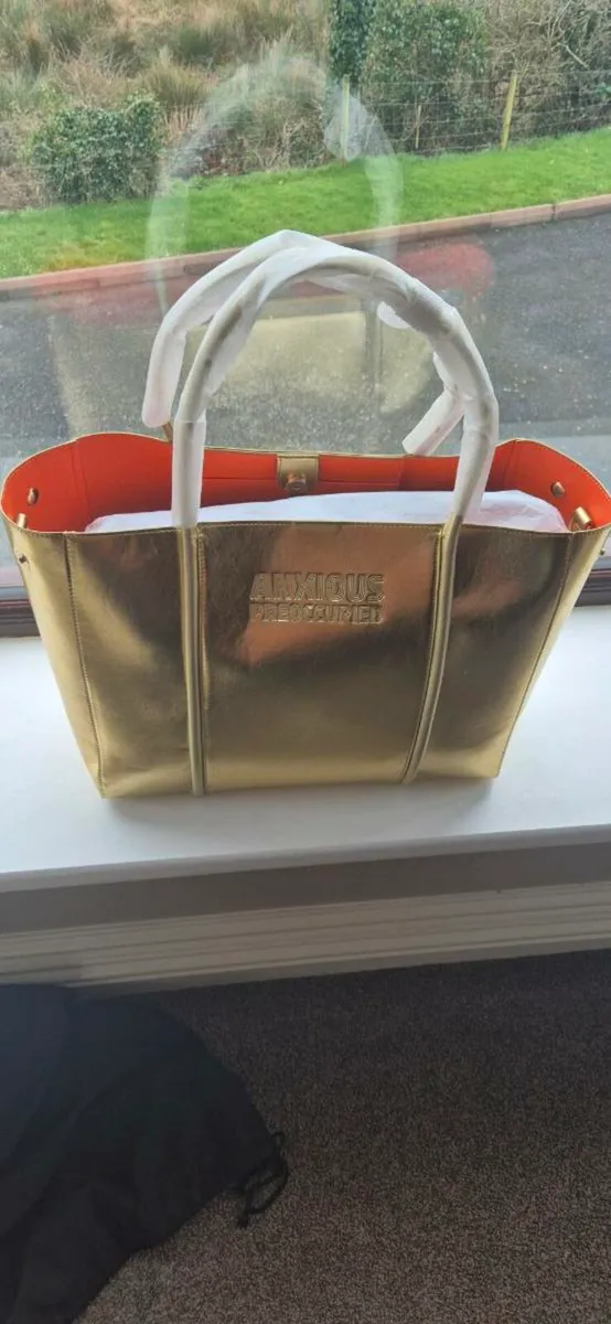 Large Gold Anxious Preoccupied Bag - Image 3