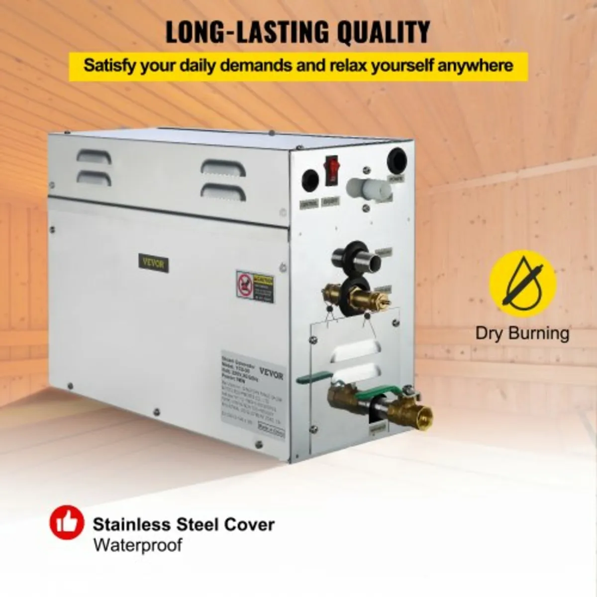 9KW Steam Generator Steam Generator for SPA Room D - Image 4