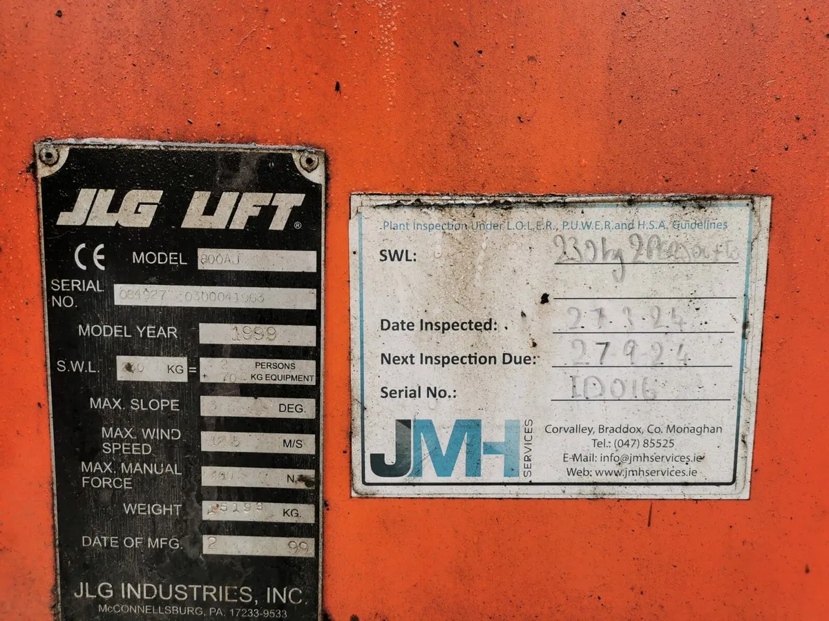 JLG 800aj boom lift - Image 3
