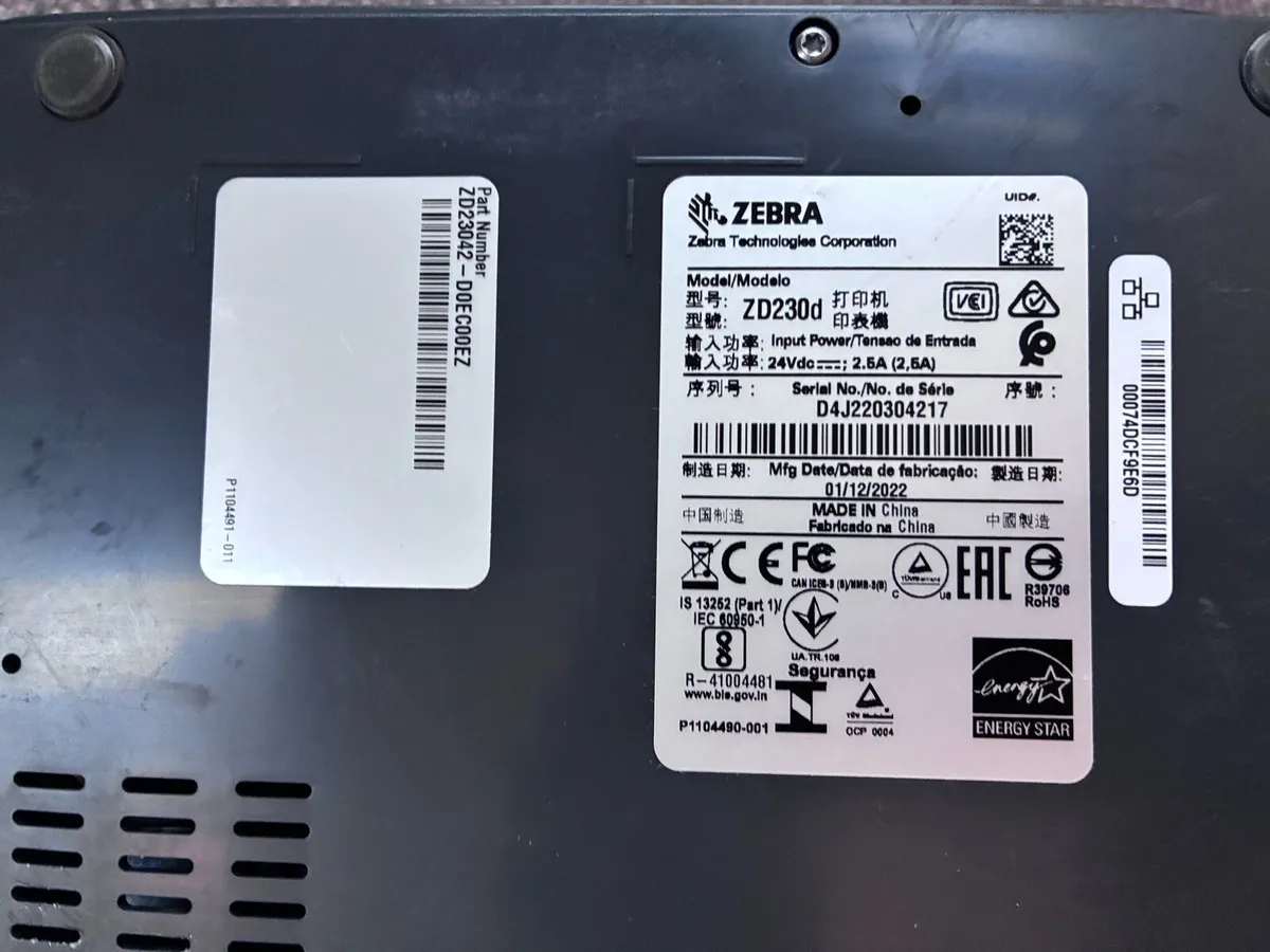 Zebra ZD220 Label Printer - Image 3