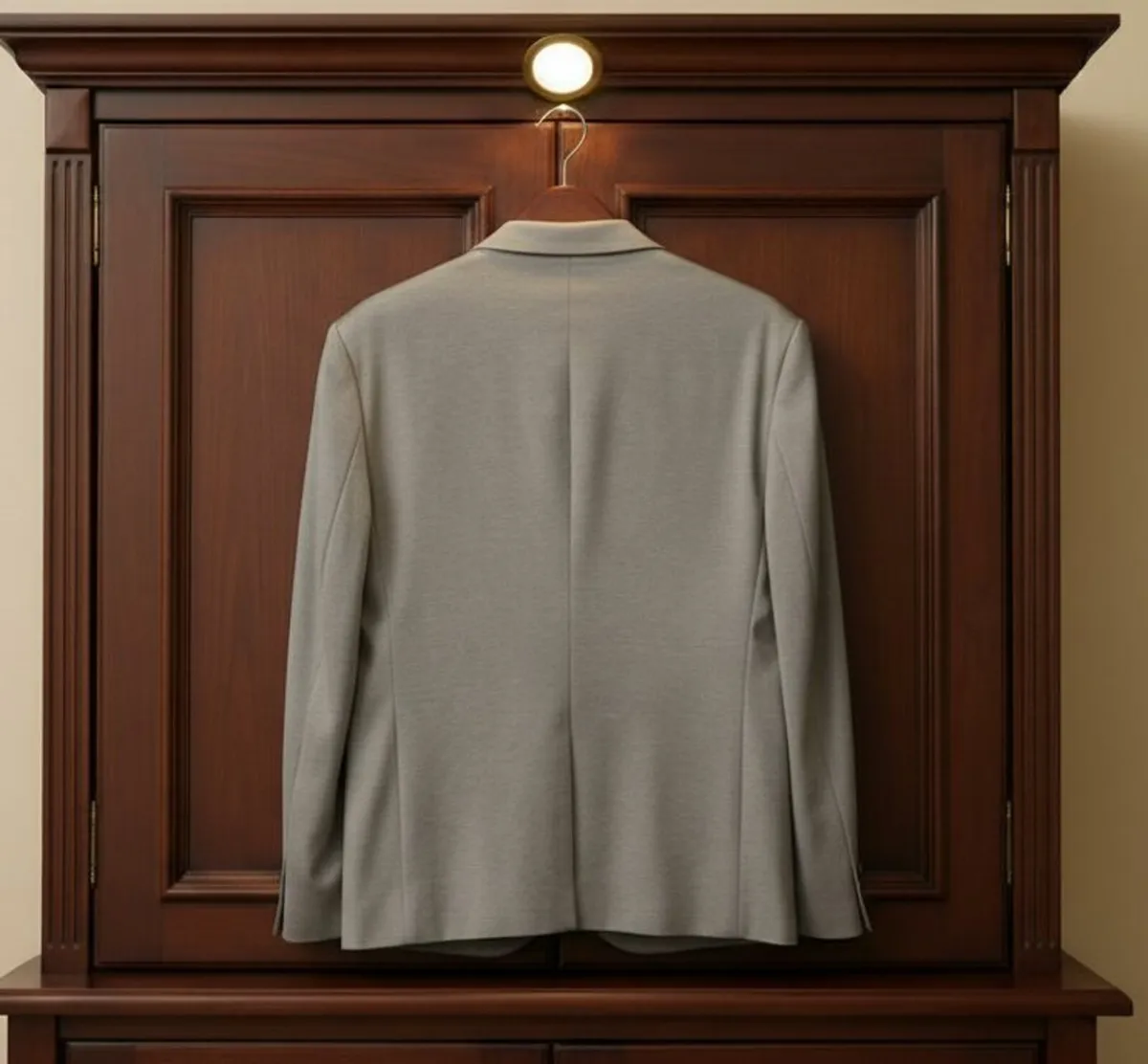 Men’s Primark Skinny-Fit Blazer – Light Grey - Image 2