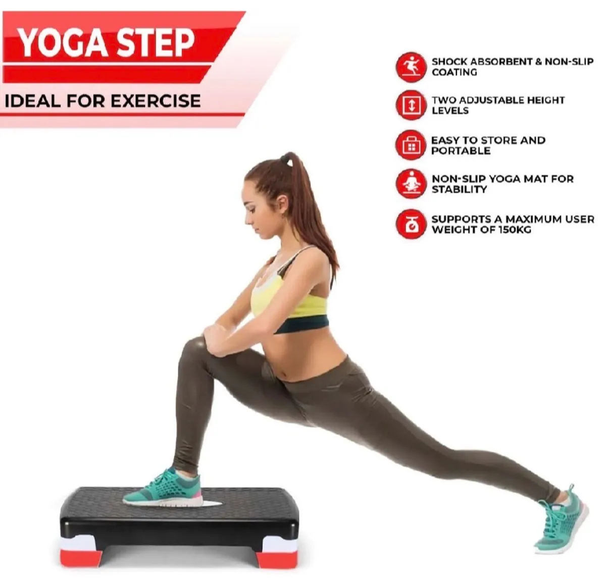 Yoga Gym Stepper & Mat NEW - Image 2