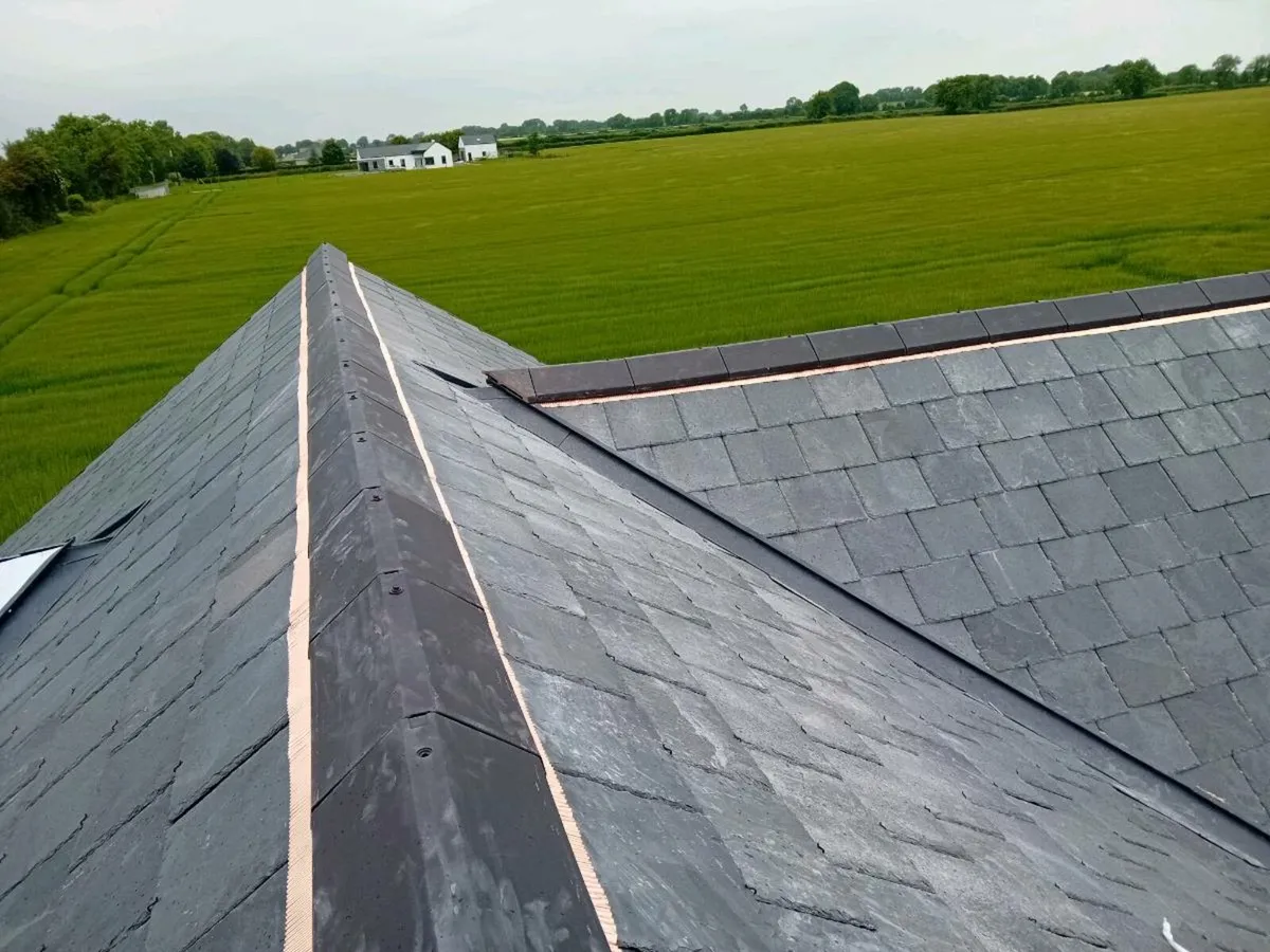 Natural slate cement fibre  slate roofing - Image 1