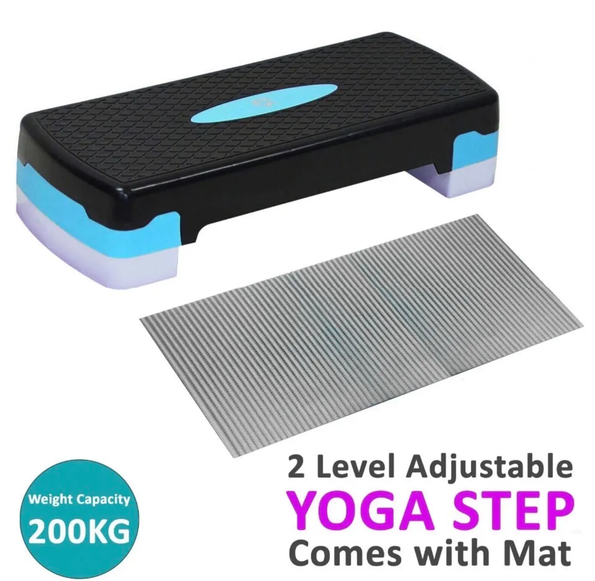 NEW Yoga Gym Stepper & Mat - Image 1
