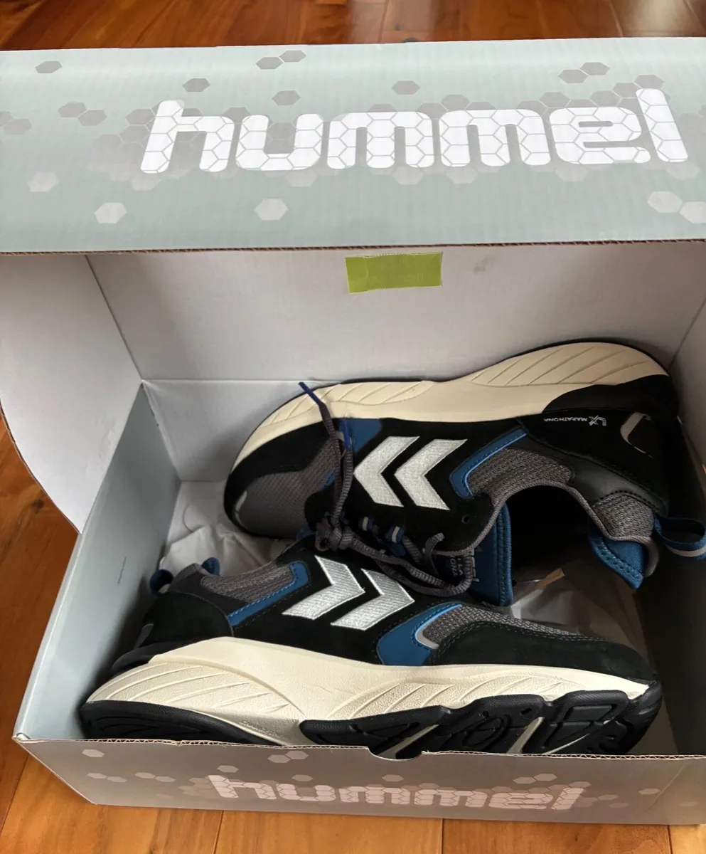 Hummel Marathona LX suede trainers - Image 3