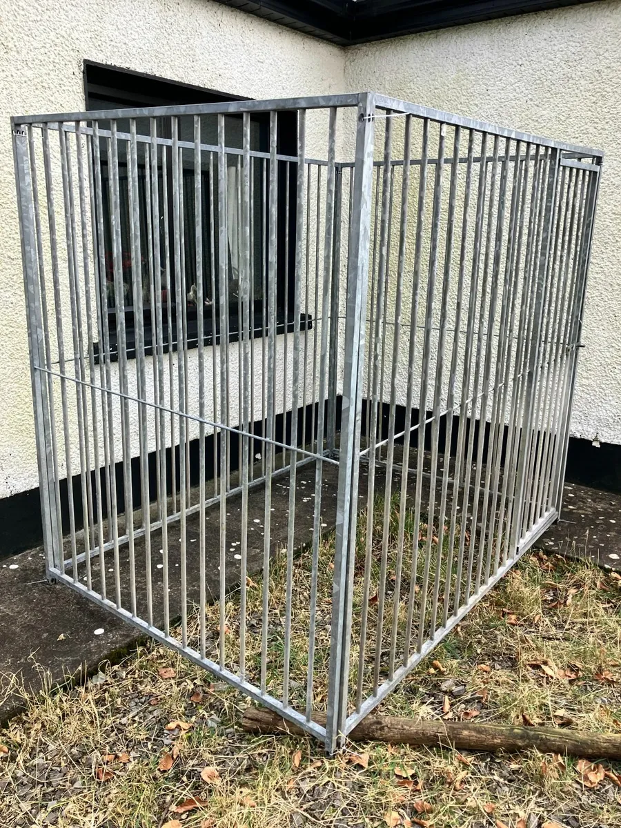 Heavy-Duty Galvanised Dog Cage / Kennel - Image 1