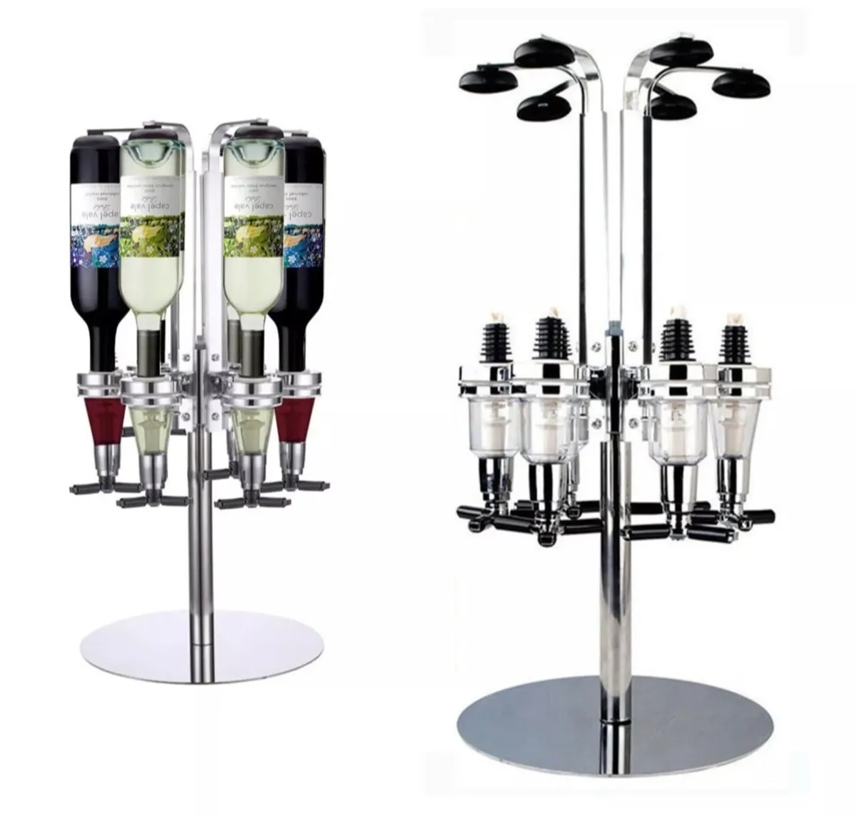 6 Bottle Rotary Home Bar Drinks Optic Dispenser NE - Image 1