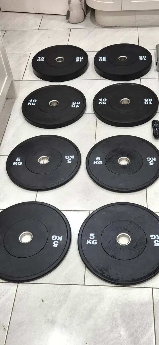 Brand new olympic bumper weight set - Image 1