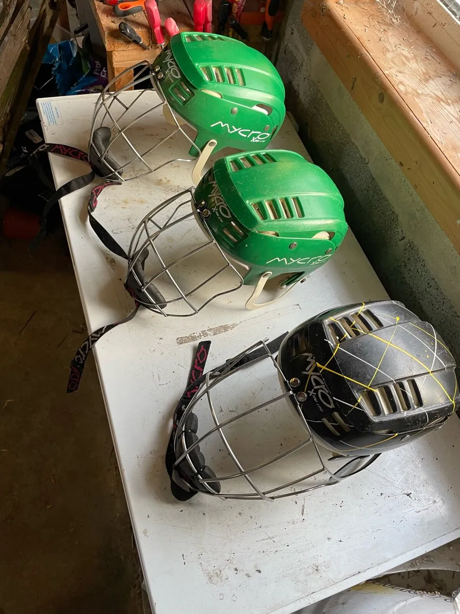 Mycro Hurling helmets x 3 - Image 1