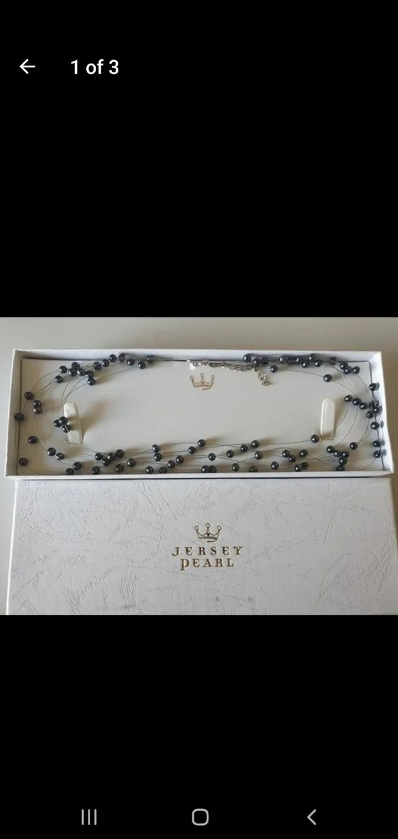 Jersey pearl floating pearl necklace - Image 1