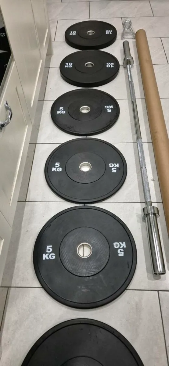 Brand new olympic bumper weight set - Image 4