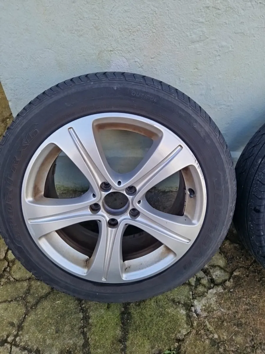 Mercedes Alloy rims with tyres - Image 2