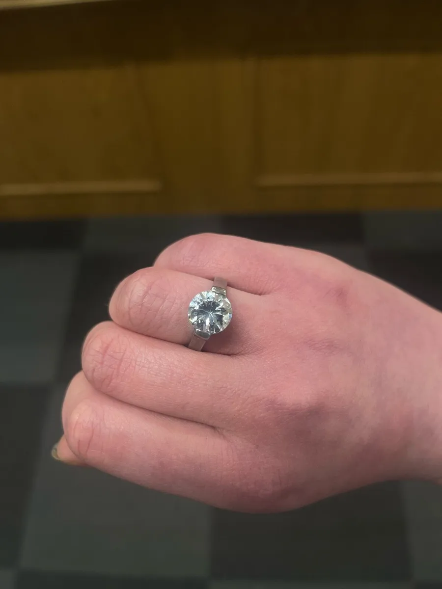 925 silver CZ ring - Image 2