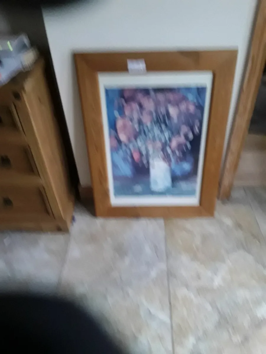 Large picture pine frame vibrant colors - Image 2