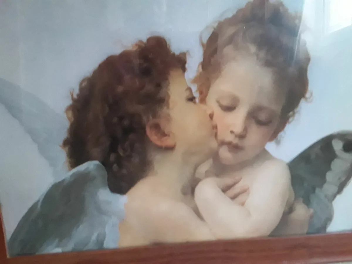 Lovely picture of 2 cupids - Image 1