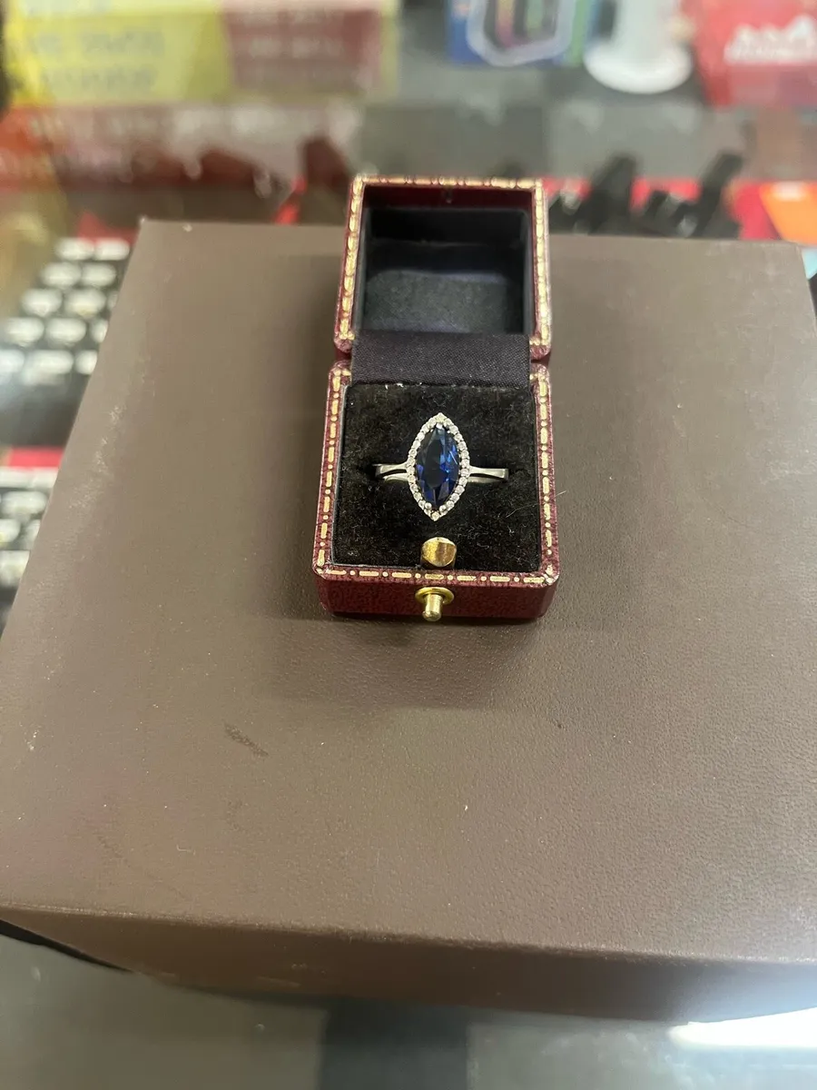 925 silver CZ ring - Image 1