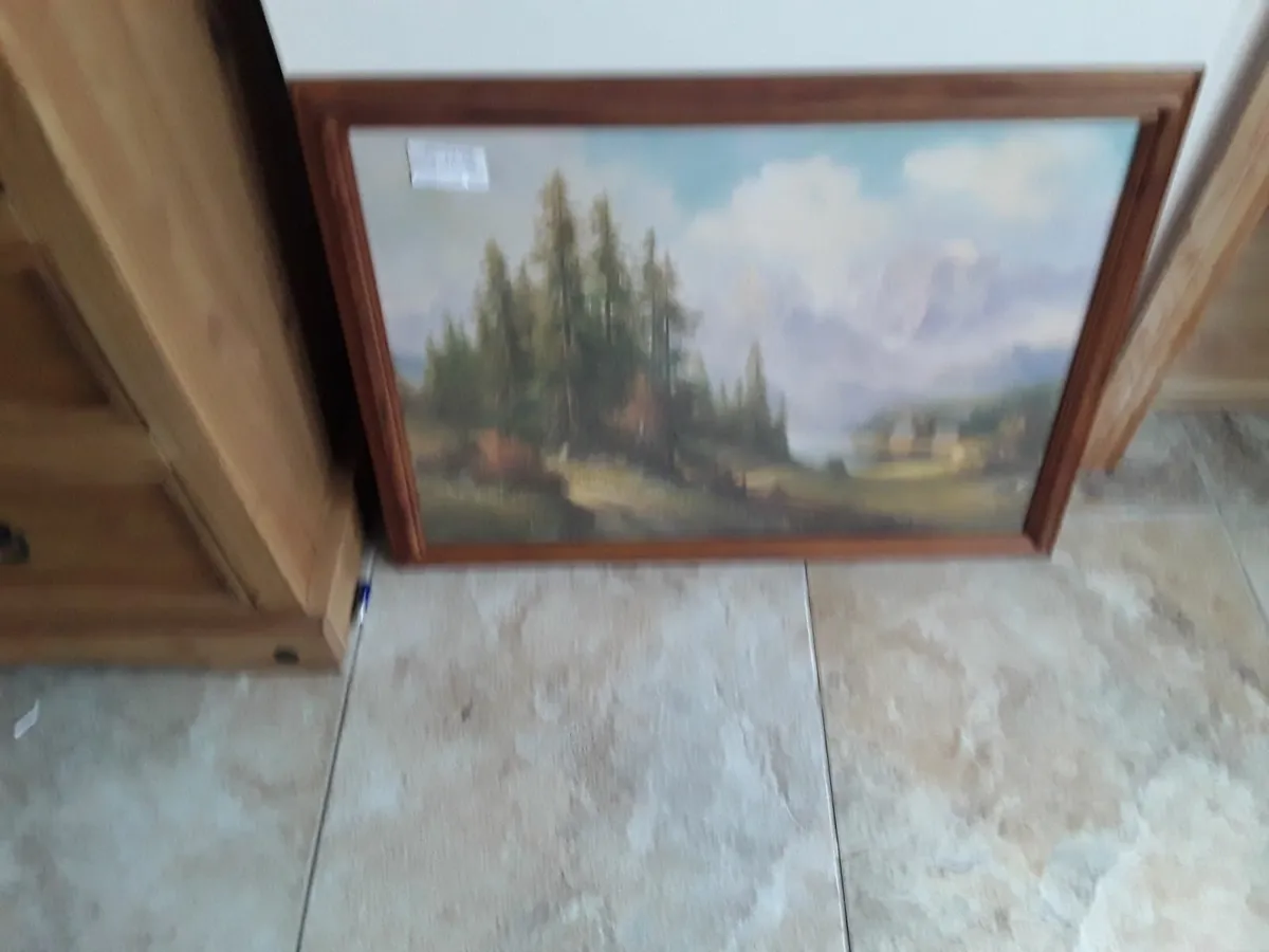 Large picture pine frame good condition - Image 1
