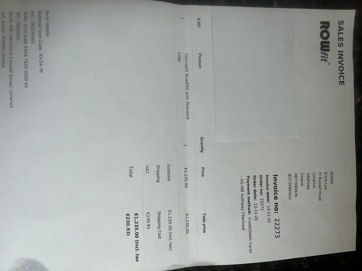 New Concept 2 rowing machine - Image 3