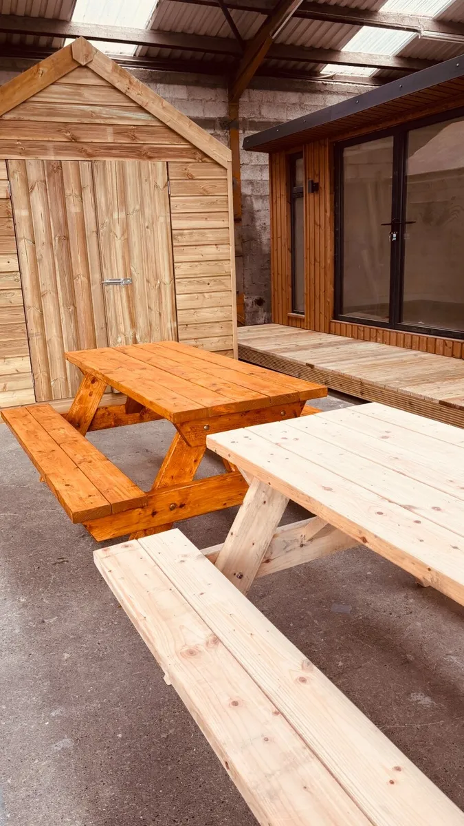 Picnic bench 1.8m (approx 6ft) - Image 4