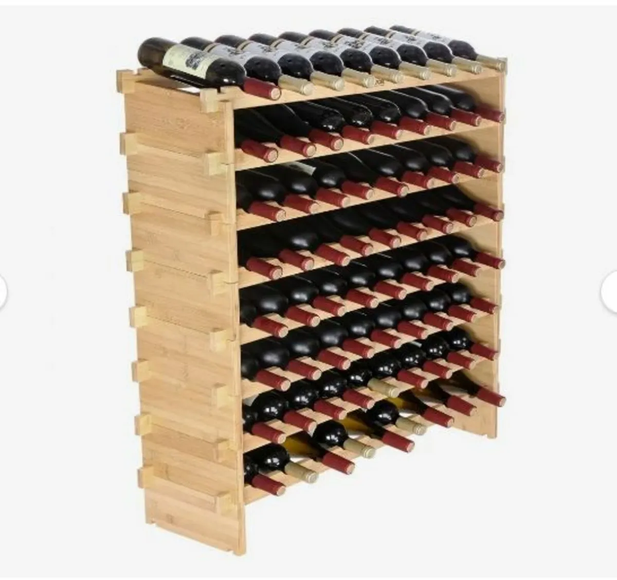 72 Bottle Stackable Modular Wine Rack - Image 1