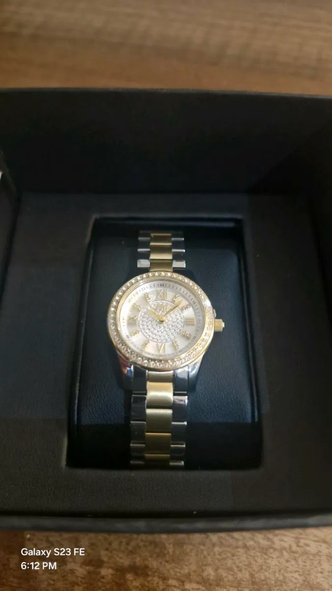 JBW Women's Mondrian 28 0.08 ctw Diamond Two Tone - Image 1