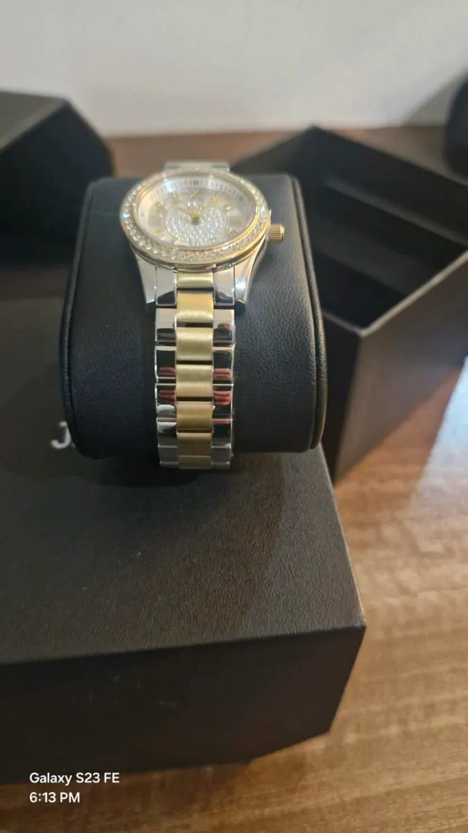 JBW Women's Mondrian 28 0.08 ctw Diamond Two Tone - Image 3