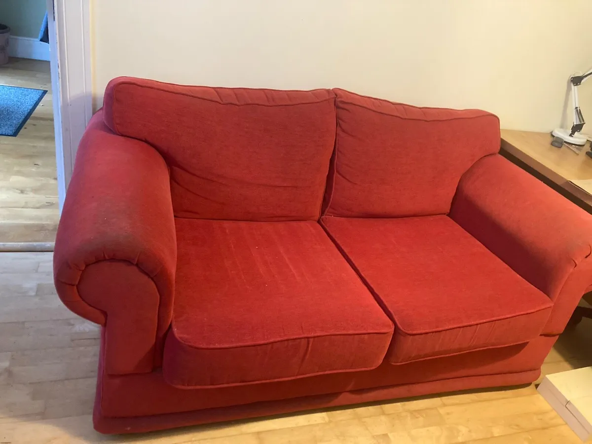 Red Sofa Bed - Image 1