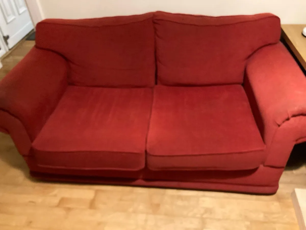 Red Sofa Bed - Image 2