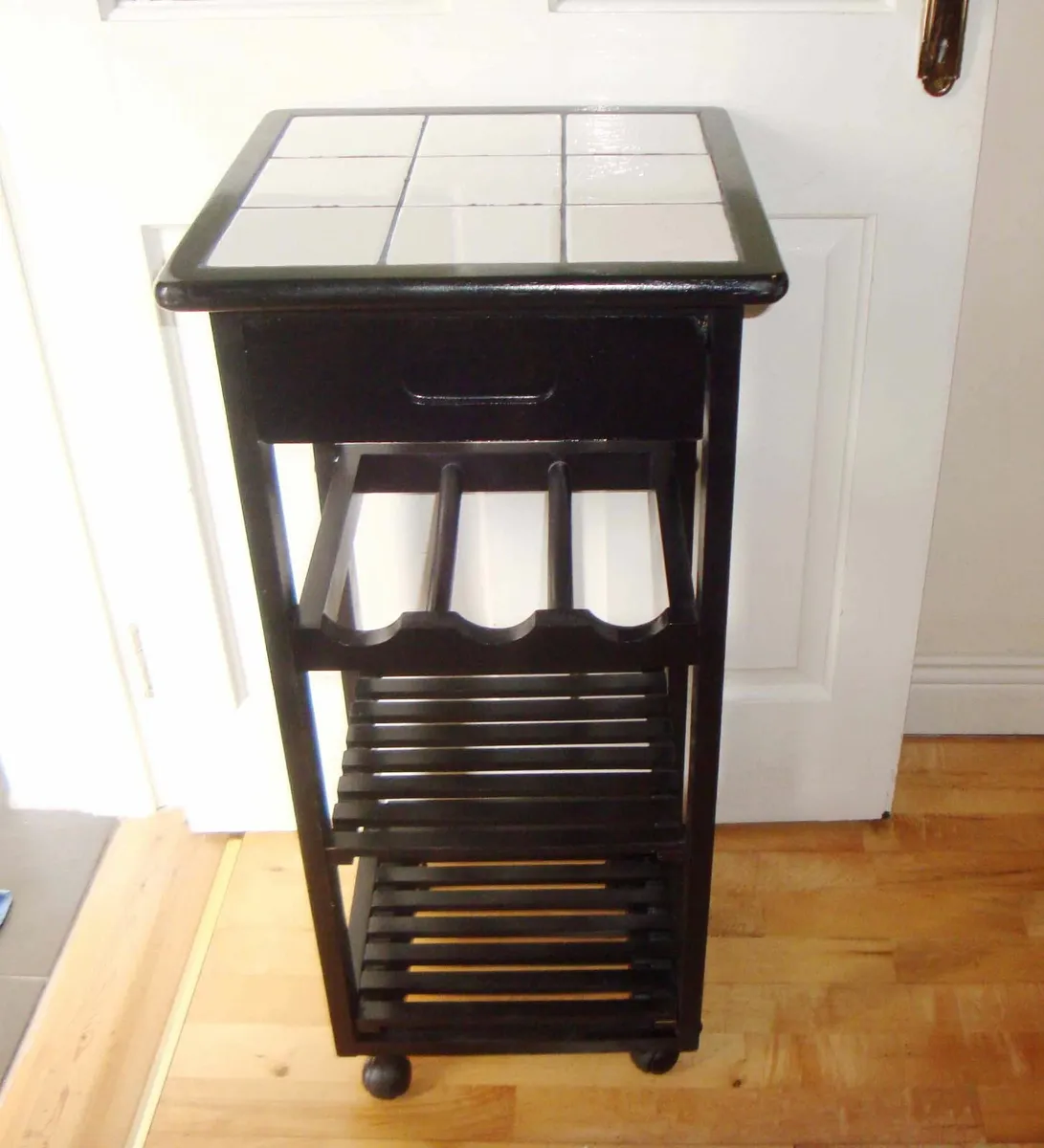 Black kitchen trolley - Image 3