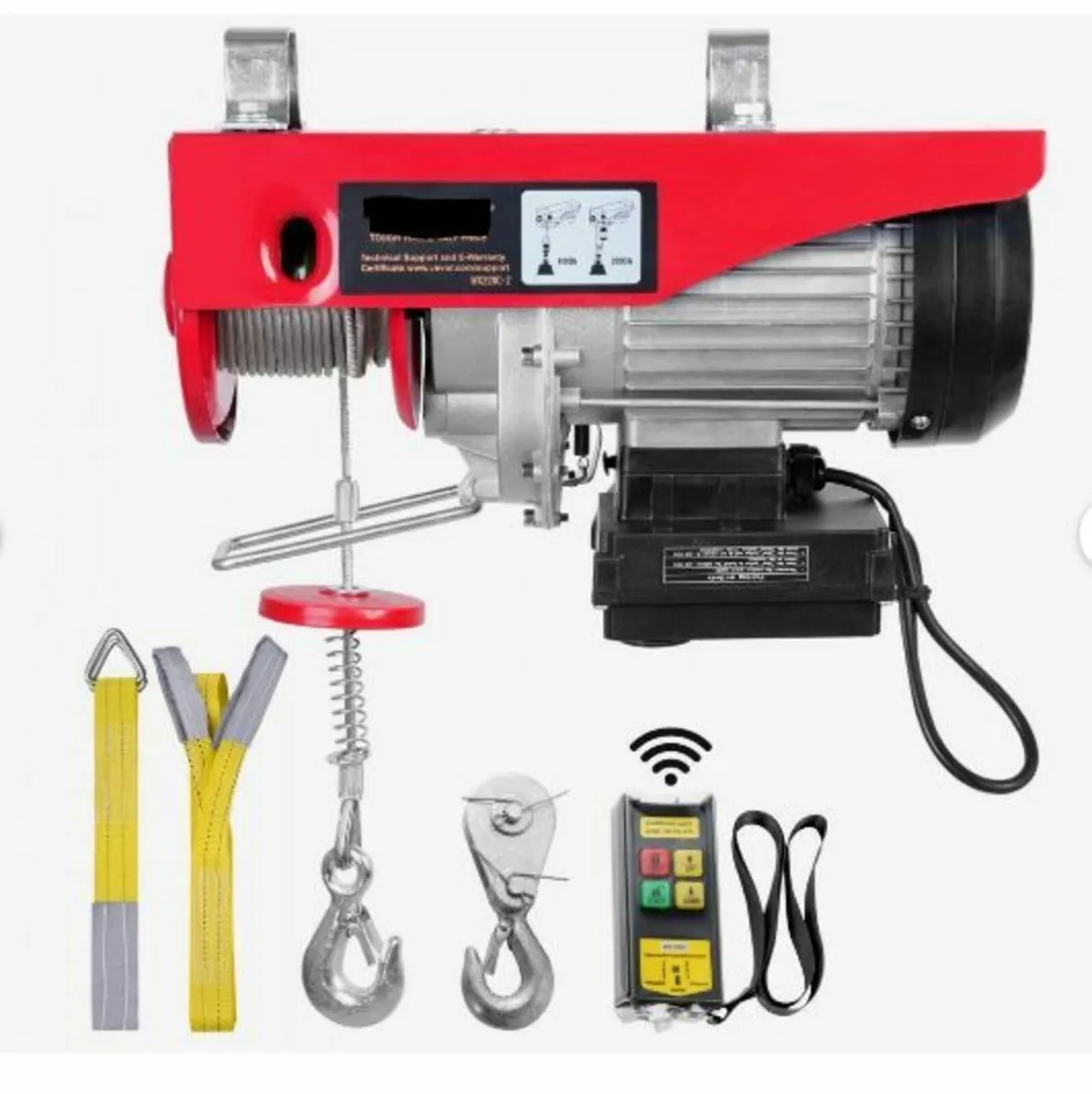 Electric Hoist 2200 lb Electric Winch Wire Rope - Image 1